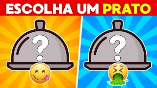 🔄 Escolha um Prato Bom ou Ruim 😋🤢 PIZZA QUIZ
