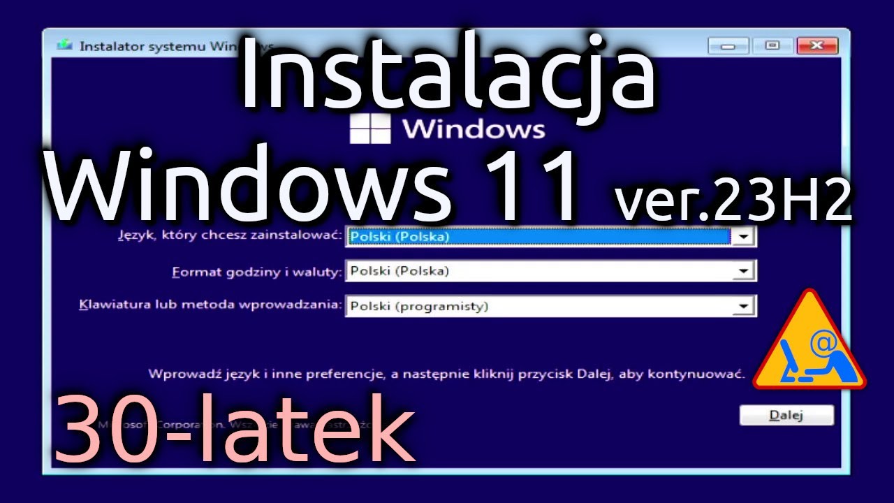 Windows 11 ver.23H2 instalacja