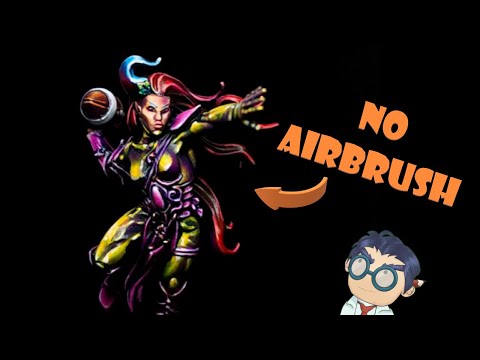 Painting High Contrast With A Brush (Bloodbowl Wood Elf)