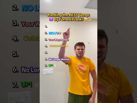 Ranking the BEST Forrest Frank Songs! 🤩✝️🙌🏼✨ #JesusLovesYou #Christian #Jesus #Worship #God