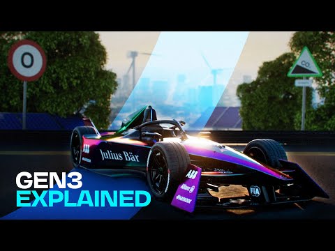 スーパーフォーミュラE 動画でGEN3マシン