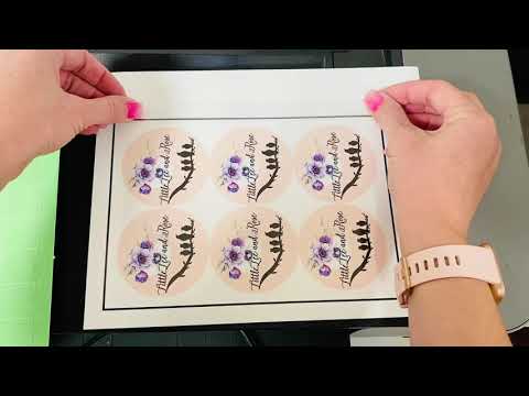 Part of a video titled How To Make Logo Labels For Small Business - YouTube