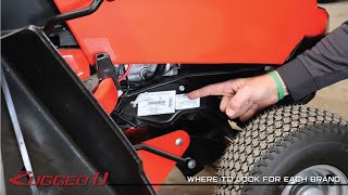 RUGGED U: How to find your riding or zero-turn mower serial number for motor parts or registration