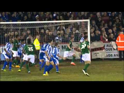 Paddy Madden's goal for Scunthorpe at Worcester - December 2014