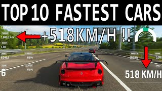 NEW TOP 10 Fastest Cars in Forza Horizon 4 | TOP SPEED +518 KM/H !!