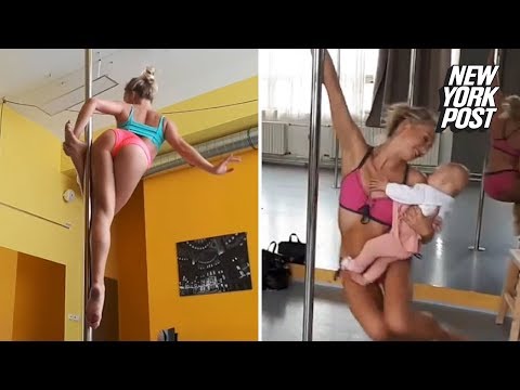 Pole-dancing mom says baby made her a better pole dancer | New York Post