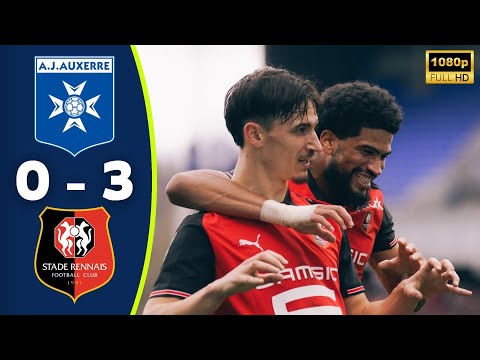 AJ Auxerre - Rennes 0-3 Résumé | Mahdi Camara Brace | Ligue 1 Highlights | Esteban Lepaul Goal