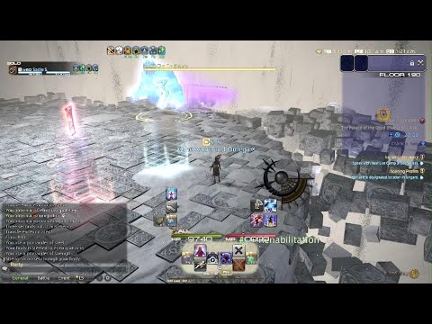 Solo Palace of the Dead Black Mage Floor 190 Boss | BLM PoTD Deep Dungeon