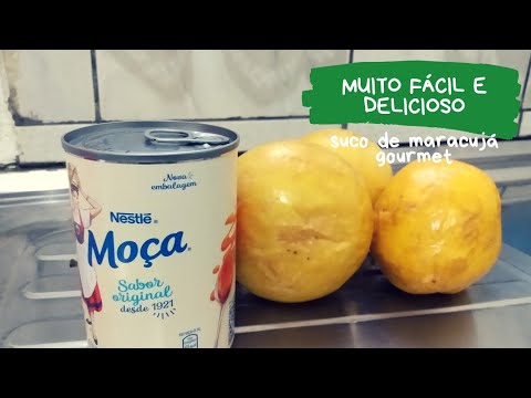 SUCO DE MARACUJÁ GOURMET! COM LEITE CONDENSADO! MUITO FÁCIL!!