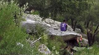 Video thumbnail of L'Aresta del vent, 7a. La Jonquera