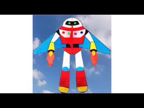 2m robot kite fly toys for children  ross reel line kite training windshock 3d doos vlieger flamingo