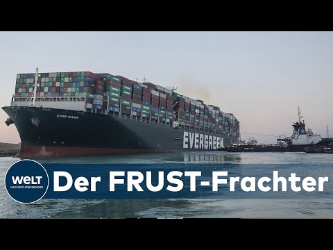 POTT VON SUEZ: Bug der EVER GIVEN steckt noch fest - Schwierigster Teil der Bergung beginnt erst