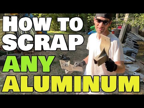 How to scrap aluminum! clean vs dirty metal Sheet Cast Wire rims Diamond Plate gutters siding wheels