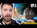WHAT IS THIS SUPERHERO ANIME MY HERO ACADEMIA EPISODE 1 FIRST TIME REACTION