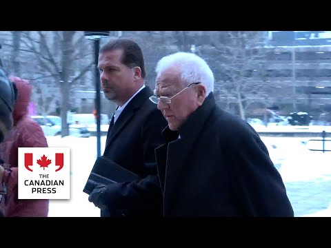 Frank Stronach arrives at Toronto court for sexual assault trial