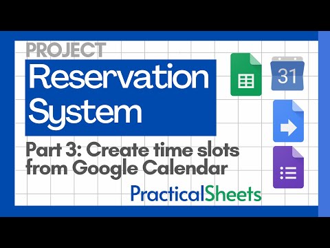 RESERVATION SYSTEM in Google Sheets Google Forms and Google Apps Script  Part 1