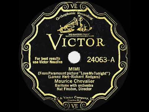 1932 HITS ARCHIVE: Mimi - Maurice Chevalier