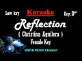 Reflection (Karaoke) Christina Aguilera/ Female key/ Low Key D# (Mulan)