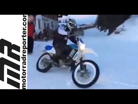 Oldschool KTM Motocross in Snow
