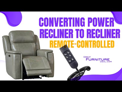 Switch your power recliner from a button control to a remote control Furniture Recliner upgrade #diy