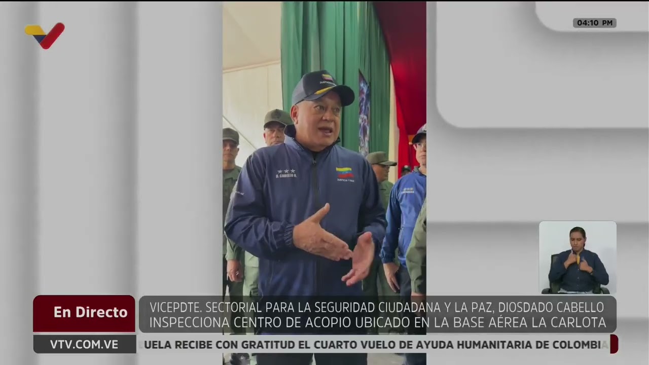 Diosdado Cabello inspecciona centro de acopio en La Carlota, 30 junio 2026