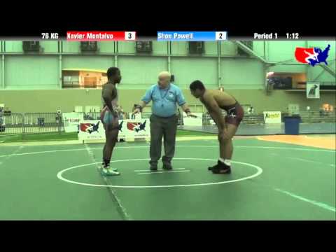 Xavier Montalvo vs. Shon Powell at 2013 ASICS FILA Cadet Nationals - GR