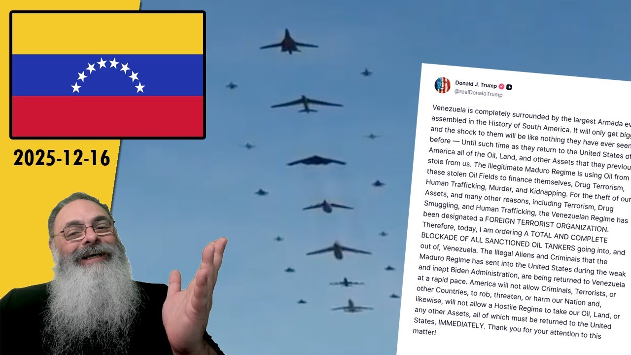 #Venezuela 2025-12-16: TRUMP DECRETA BLOQUEIO NAVAL da VENEZUELA para PETROLEIROS SANCIONADOS