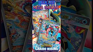 Mega Greninja deck List en Menos de 2 Minutos #pokemon #tcg #decklist #chaosrising #deckprofile