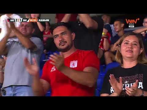 Cristian Barrios scores a stunning goal as América comes back against Once Caldas at the Pascual ...