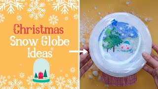 HOW TO MAKE A CHRISTMAS SNOW GLOBE | DIY Craft Ideas for Kids