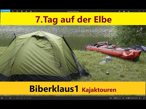 Day 7. A man alone on the Elbe River in his kayak. (From Simirice (CS) to Wittenbergern (D))