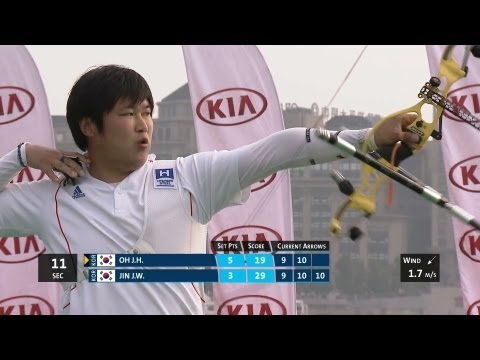 Jin Jae Wang v Oh Jin Hyek – recurve men gold | Shanghai 2013 Archery World Cup S1