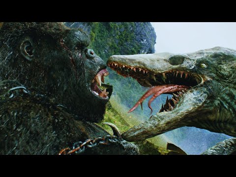 Epic Monster Battle on a Lost Island | Kong Skull Island (2017) Movie Review