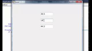 Download the video "Visual basic.net: sum of two textbox values into third textbox  in vb.net using keydown event"