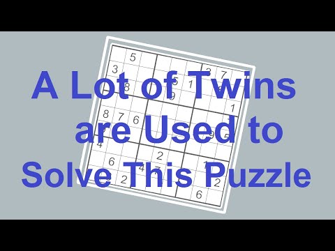 Sudoku Primer 179 - Lots of twins to help us solve this puzzle