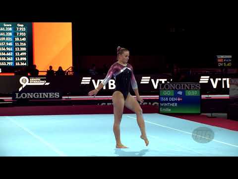 WINTHER Emilie (DEN) - 2019 Artistic Worlds, Stuttgart (GER) - Qualifications Floor Exercise