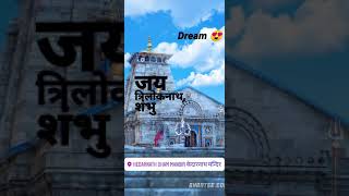 Kedarnath dham mandir dream place status 😍🥰�
