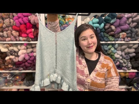 a_knotty_mess knitting diary: Episode 36 - Finished Champagne Tank Sample & Warm Weather Knit Plans