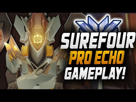 SUREFOUR SHOWING HIS ECHO SKILLS! [ OVERWATCH SEASON 22 TOP 500 ]