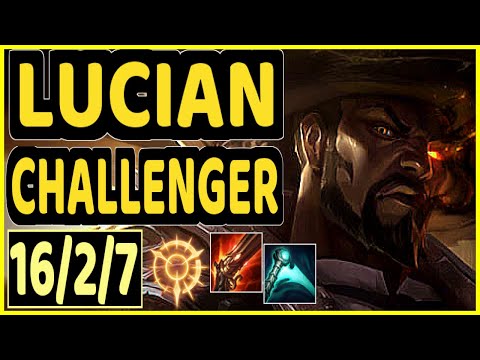 SHOWMAKER (LUCIAN) - 16/2/7 KDA CHALLENGER GAMEPLAY - KR