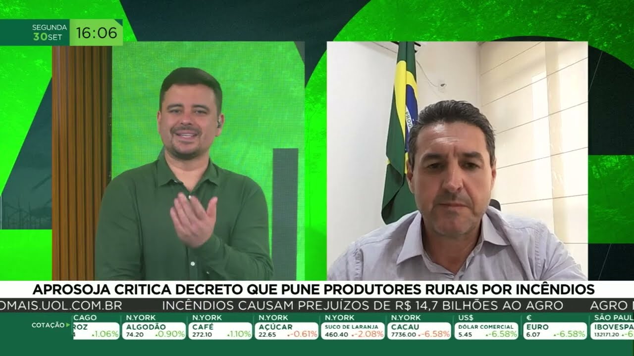 Aprosoja critica decreto que pune produtores rurais por incêndios