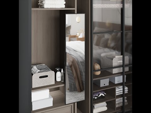 Миниатюра изображения товара Зеркало для шкафа Starax S-6612-G (серый)