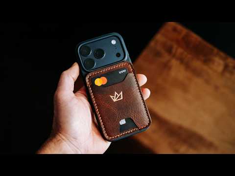 Making a LEATHER MAGSAFE WALLET!