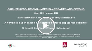 Pillar Two and Dispute Resolution | Joint Presentation | November 2022