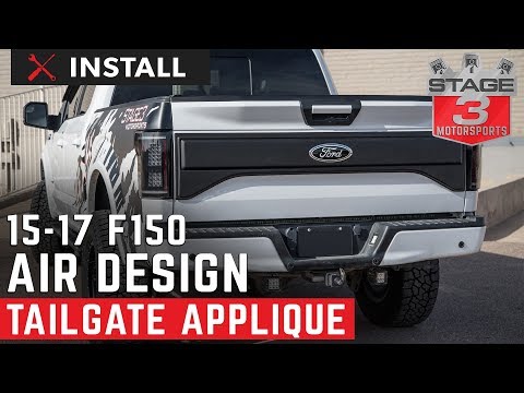 2015-2017 F150 Air Design Raptor Style Tailgate Applique Install