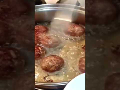 Frying Meatballs