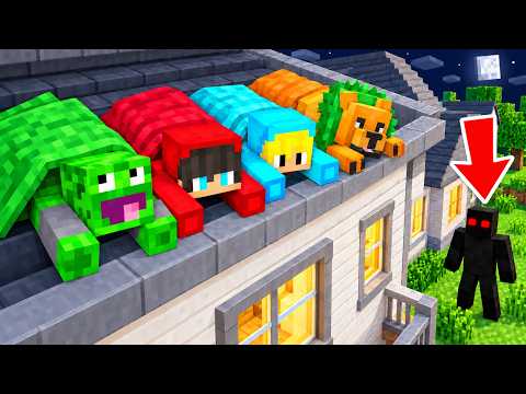 SPĘDZILIŚMY NOC NA DACHU w Minecraft! (3:00)