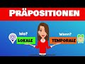 Deutsch Grammatik B1 | German grammar Prepositions | lokale Präpositionen | temporale Präpositionen