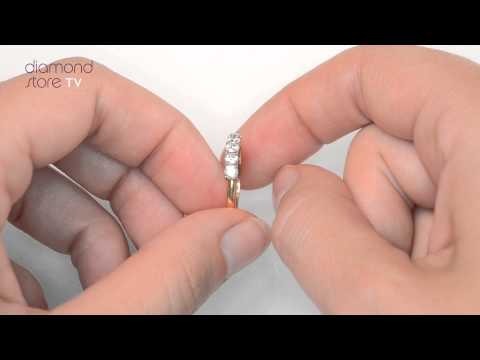 FT26 72JUA - Chloe 18K Gold 5 Stone 0.50ct Diamond Eternity Ring