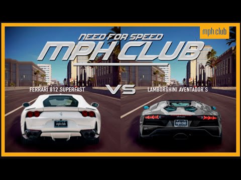 FERRARI 812 SUPERFAST VS LAMBORGHINI AVENTADOR S ROADSTER